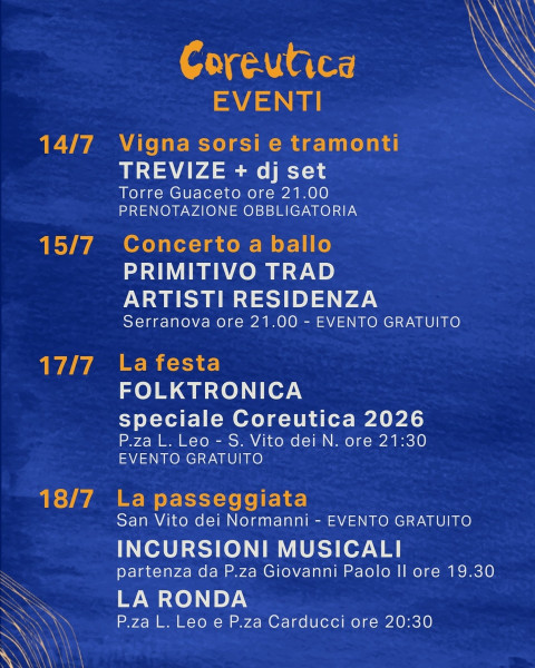 Coreutica 2026: Trevize + Dj set