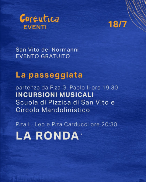 La passeggiata e La Ronda finale di Coreutica