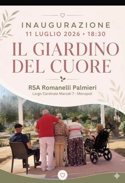 Inaugurazione "Il Giardino del cuore" RSA Palmieri Romanelli