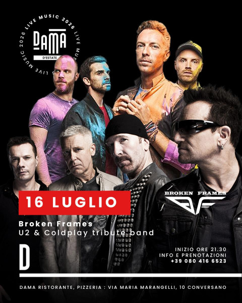 Broken Frames - U2 & Coldplay tribute band live at Dama