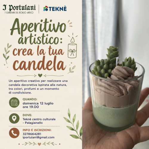 Aperitivo Artistico: crea la tua candela