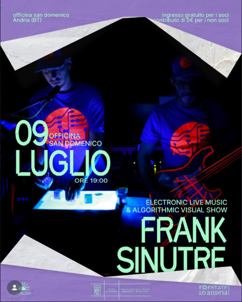 FRANK SINUTRE - LIVE electronic set