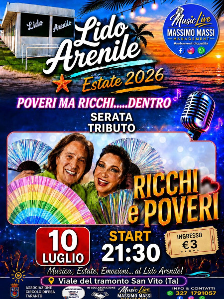 Serata tributo ai Ricchi e Poveri