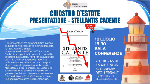 3 di 866 CHIOSTRO D'ESTATE:  libro STELLANTIS CADENTE di Andrea Tundo