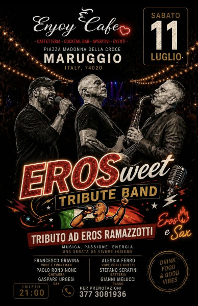 Erosweet tribute band (tributo ad Eros Ramazzotti)