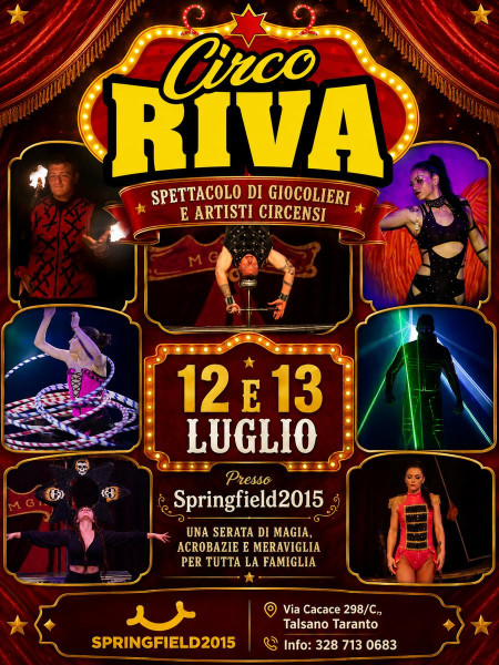 Circo a Taranto: Circo Riva | 12-13 Luglio 2026