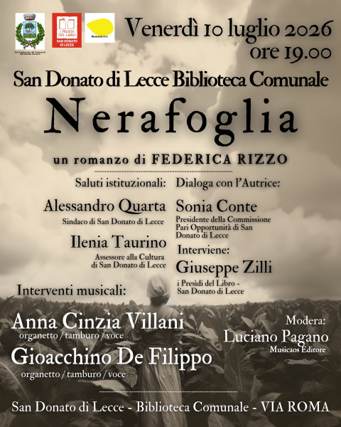 Presentazione del romanzo 'Nerafoglia' di Federica Rizzo