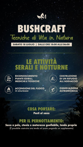 Bushcraft: tecniche di vita in natura