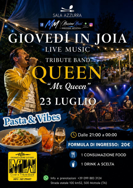 Serata queen sala estiva joia