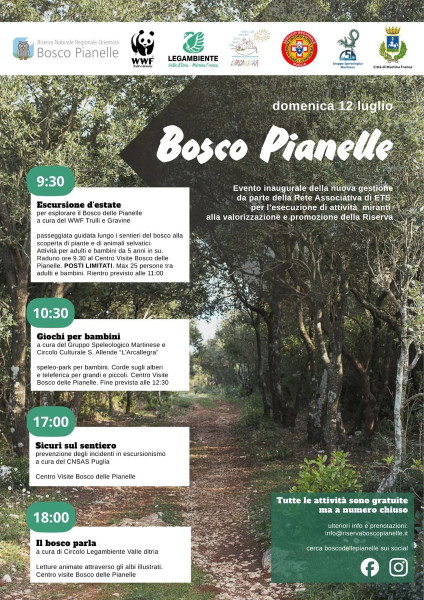 Bosco delle Pianelle - Inaugurazione