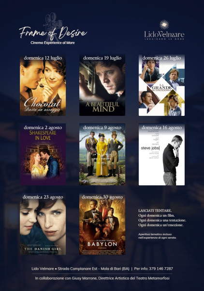 FRAME OF DESIRE Cinema Experience al Mare
