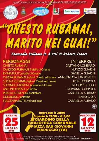 ONESTO RUBAMAI, MARITO NEI GUAI!