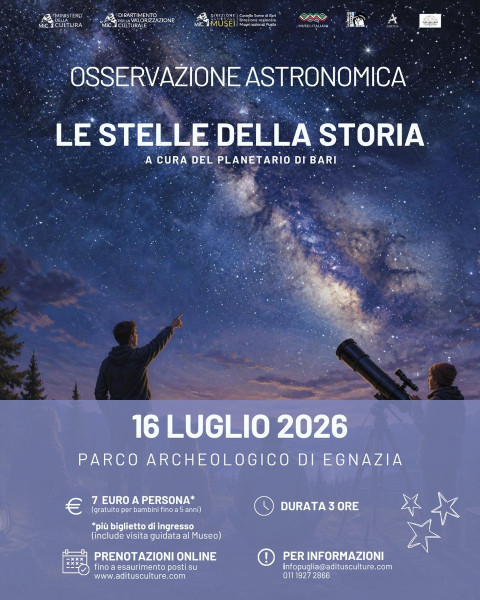 Le stelle della storia - visita e osservazione astronomica