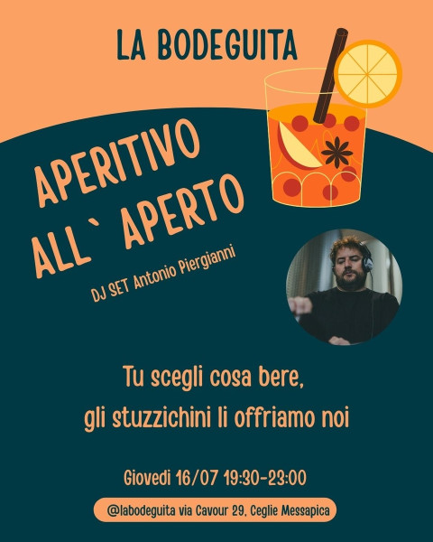 Aperitivo all`aperto e DJ Set