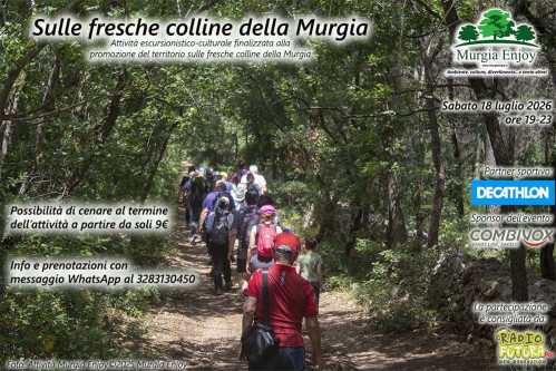 Sulle fresche colline della Murgia