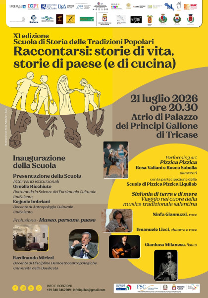 Inaugurazione della Scuola di Storia delle Tradizioni Popolari