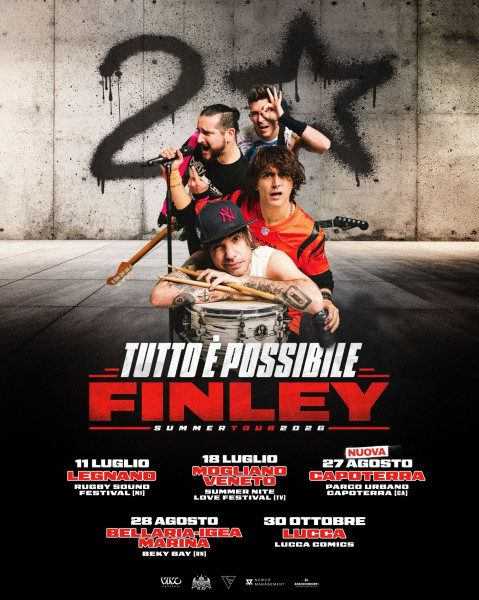 Finley live in Tutto è possibile - Summer Tour 2026