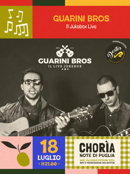 Guarini Bros con "il jukebox live"