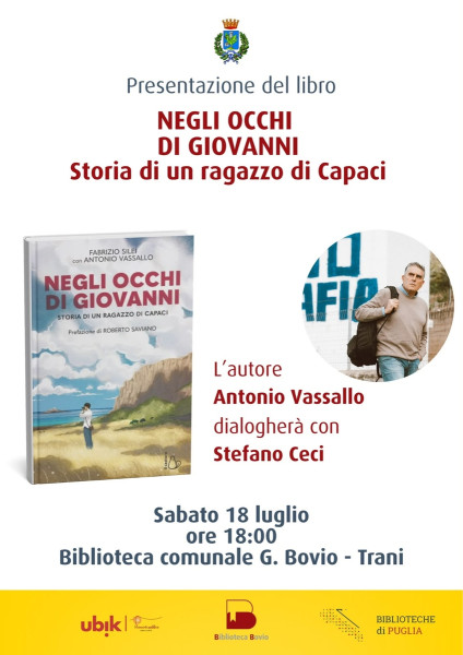 Presentazione del libro NEGLI OCCHI DI GIOVANNI di Antonio Vassallo