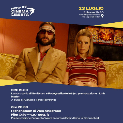 Proiezione I Tenenbaum e Lab. di scrittura e fografia del sé