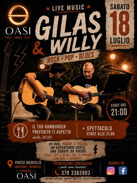 Gilas & Willy live a L'Oasi