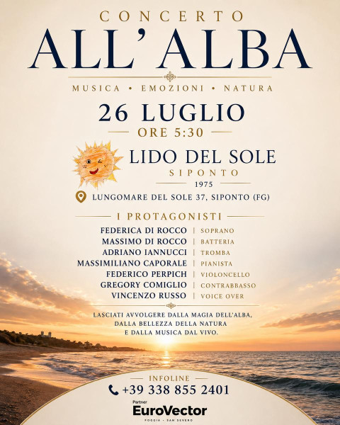 Torna il concerto all’alba sulla spiaggia