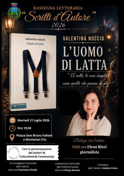 Presentazione del libro l’uomo di latta