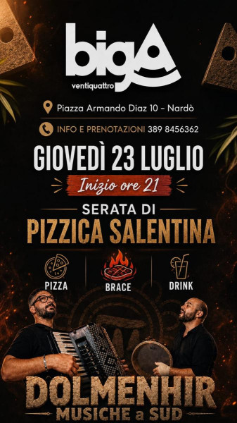 SERATA DI PIZZICA SALENTINA