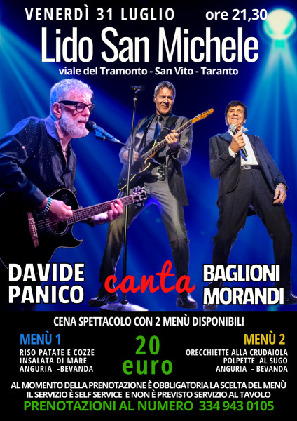 Davide Panico canta Baglioni - Morandi