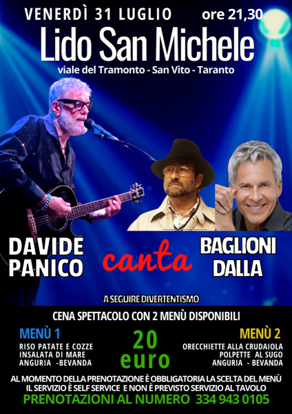Davide Panico Canta Baglioni - Dalla