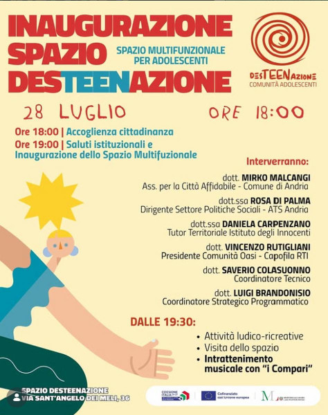 Inaugurazione spazio DesTEENazione