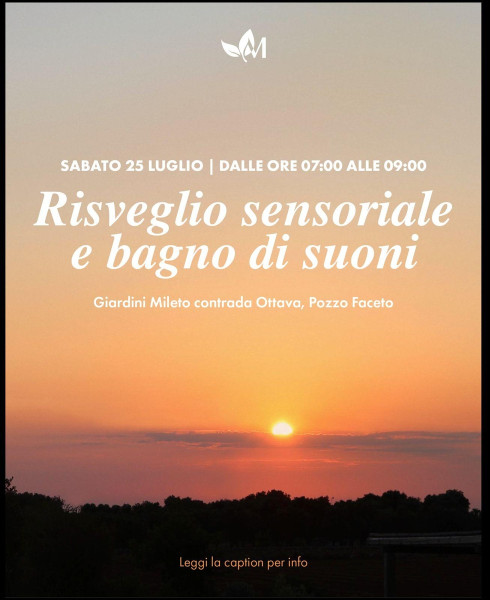 Risveglio sensoriale e bagno di suoni