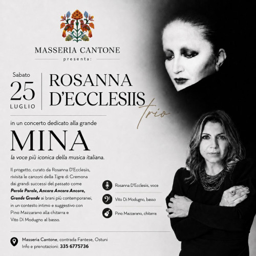 Rosanna D’Ecclesis trio - Omaggio a Mina
