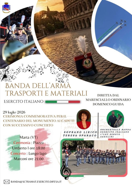 Concerto dell'Arma Trasporti e Materiali Esercito Italiano TRAMAT