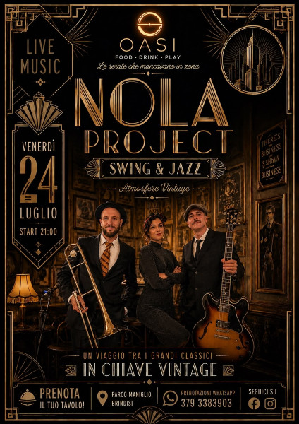 The N.O.LA PROJECT all'Oasi food drink and play