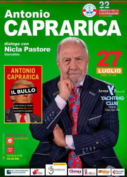 Presentazione libro 'Il Bullo. Come Donald Trump ha distrutto l'Occidente' di Antonio Caprarica