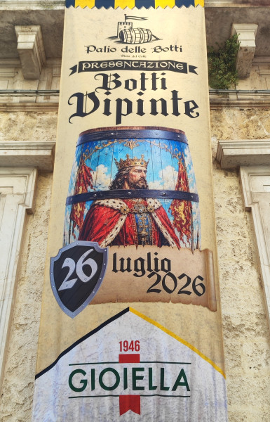 Presentazione delle botti dipinte