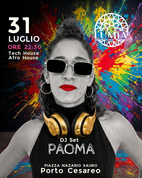 After Dinner al Lumia:arriva Paoma, Tra Tech House e Afro House