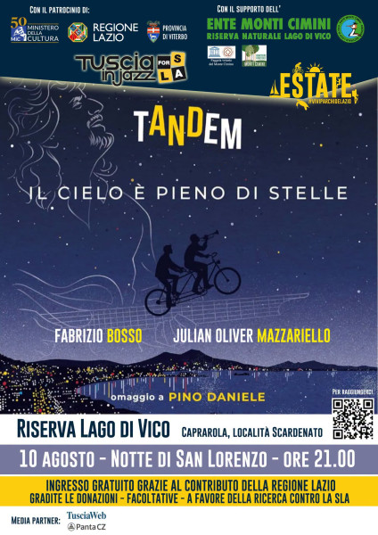 Tandem – Il cielo è pieno di stelle – Fabrizio Bosso e Julian Oliver Mazzariello omaggiano Pino Daniele