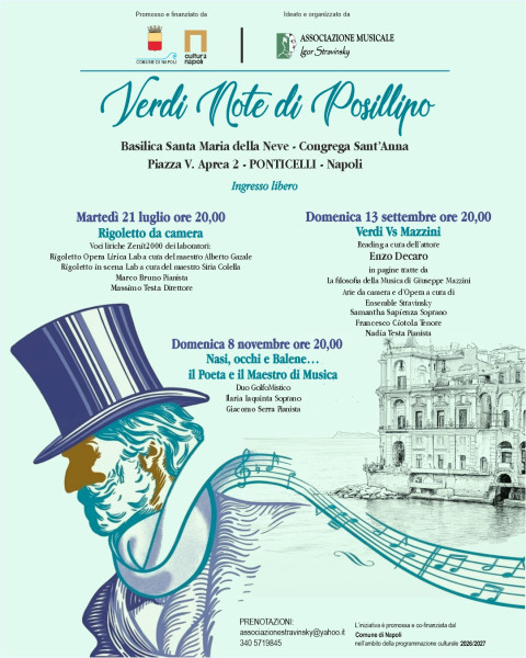 Verdi Note di Posillipo – Enzo Decaro, Samantha Sapienza e Francesco Fortes
