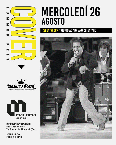 Celentarock - Tributo ad Adriano Celentano live at Maritimo