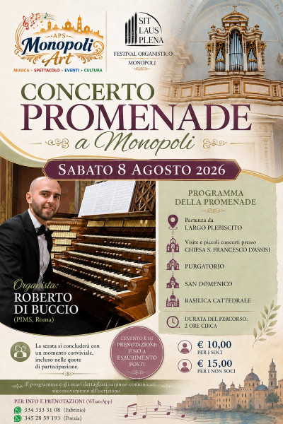 Concerto Promenade a Monopoli: Un Viaggio tra Musica, Storia e Devozione