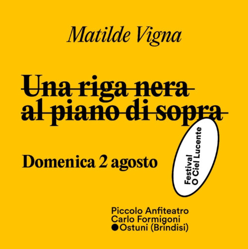 Una riga nera al piano di sopra