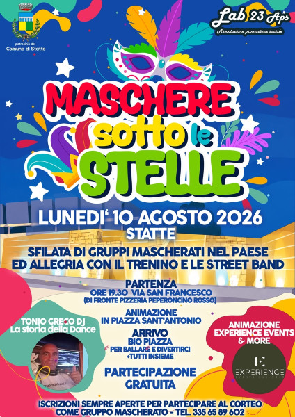 Maschere sotto le Stelle - Carnevale estivo