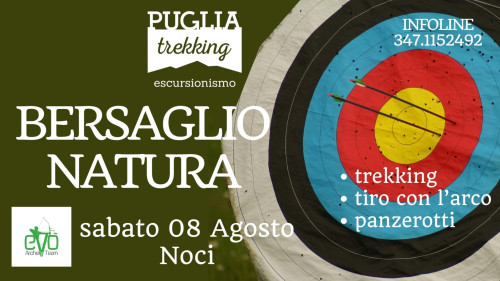 BERSAGLIO NATURA trekking -  tiro con l'arco - panzerotti