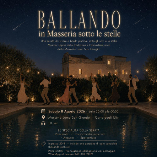 Ballando in Masseria sotto le stelle