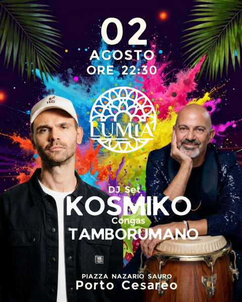 Kosmiko e Tamborumano Protagonisti Dell'after Dinner al Lumia