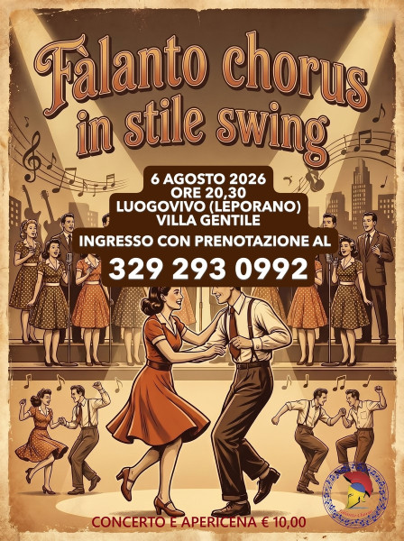 FÁLANTO CHORUS IN STILE SWING - concerto ed apericena