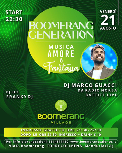 Boomerang Generation - Musica, Amore e Fantasia