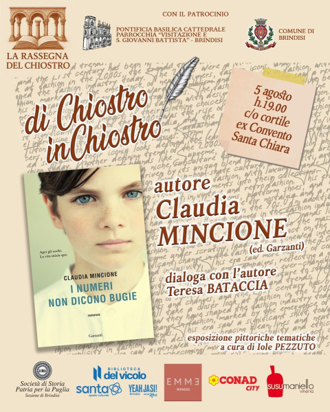 La Rassegna del Chiostro. Claudia Mincione. 05 agosto 2026
